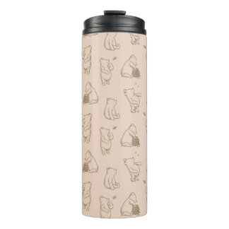 Classic Winnie the Pooh Pattern Thermal Tumbler