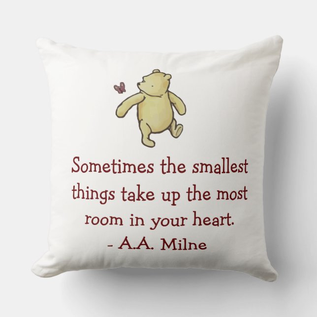 Classic Winnie the Pooh Throw Pillow (Front)
