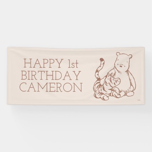Classic Winnie the Pooh  Tigger First Birthday Banner