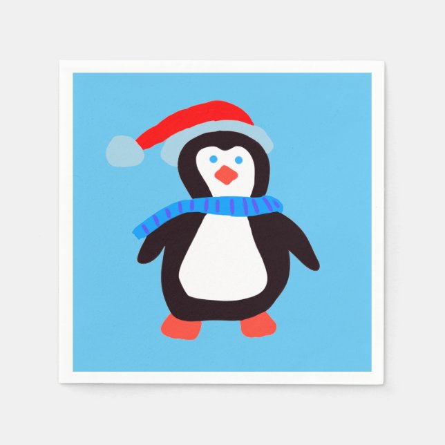 Classic Winter Penguin  Napkins (Front)