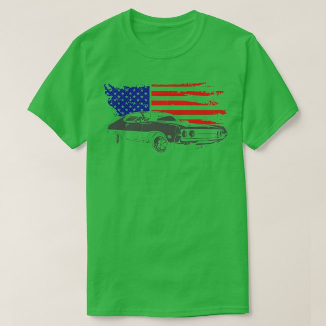 Classic  with USA grunge T-Shirt (Design Front)