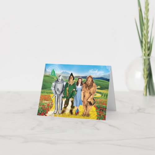 Classic Wizard Of Oz   Baby Shower Thank You Card