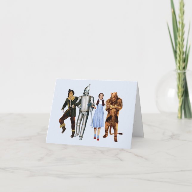 Classic Wizard of Oz Characters Letterpress Thank You Card (Front)