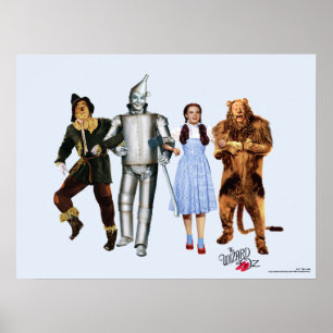 Classic Wizard of Oz Characters Poster