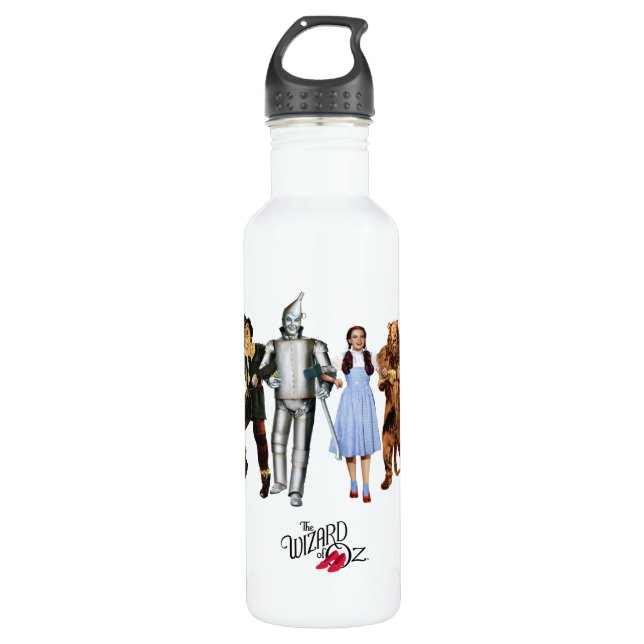 Classic Wizard of Oz Characters Stainless Steel Water Bottle (Front)