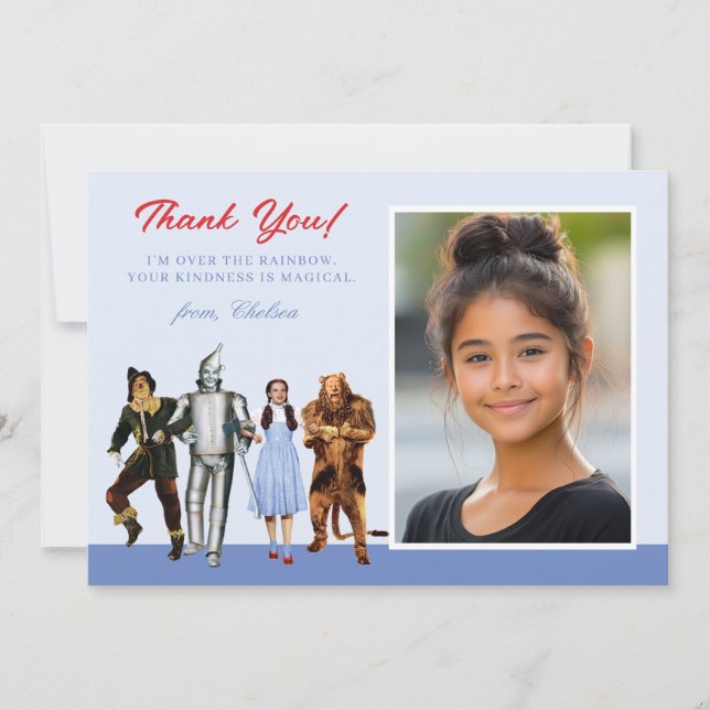 Classic Wizard of Oz Characters Thank You Card (Front)