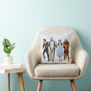 Classic Wizard of Oz Characters Throw Pillow