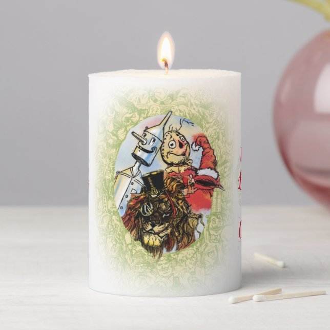 CLASSIC WIZARD OF OZ CHRISTMAS PILLAR CANDLE (In Situ)