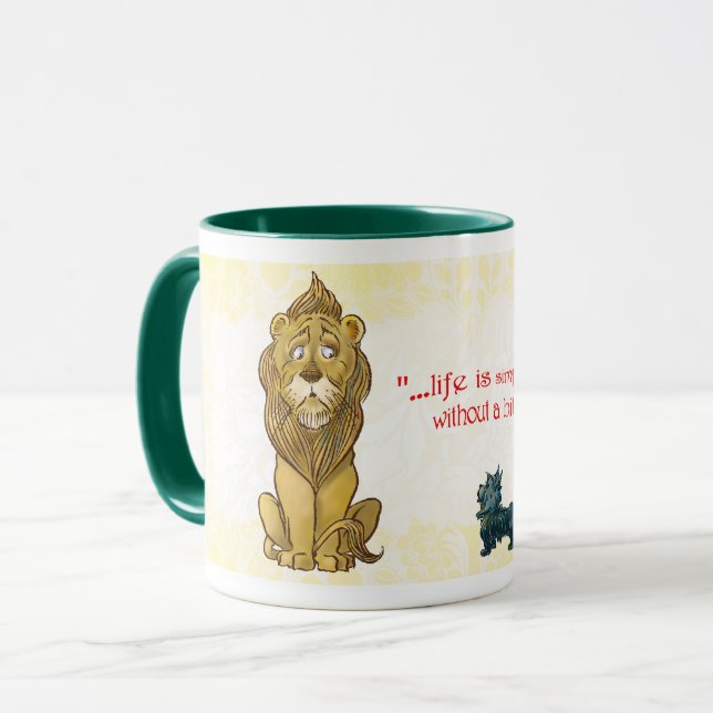Classic Wizard of Oz Courage mug (Front Left)