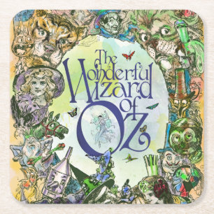 Classic Wizard of Oz No Rings on my table series! Square Paper Coaster