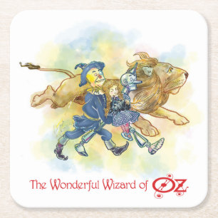 Classic Wizard of Oz No Rings on my table series! Square Paper Coaster