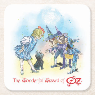 Classic Wizard of Oz No Rings on my table series! Square Paper Coaster