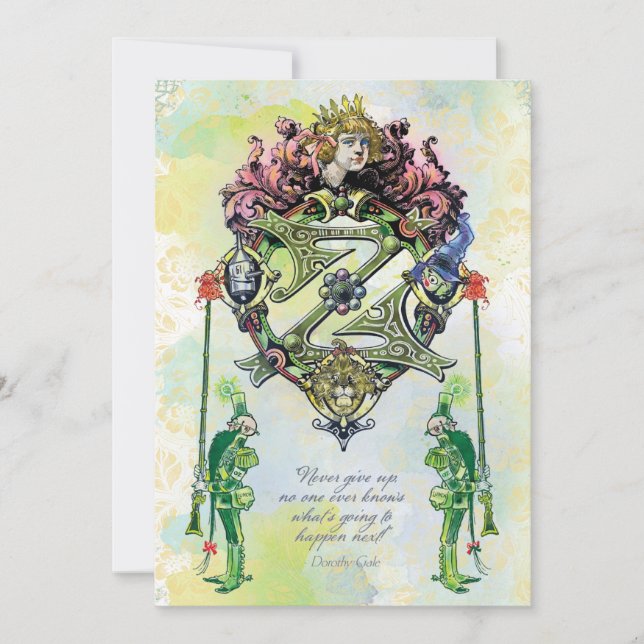 Classic Wizard of Oz Note Cards 1 of 21 - OziaArts (Front)