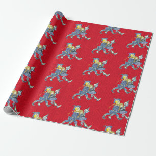 Classic Wizard of Oz red wrapping paper