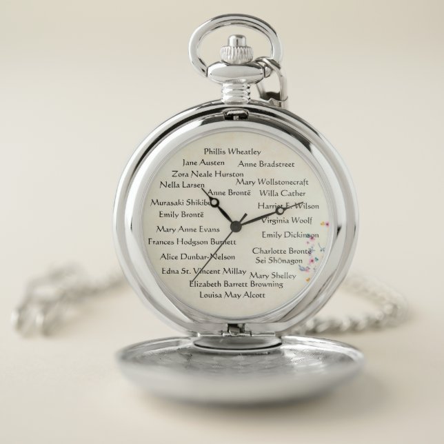 Classic Women Writers Pocket Watch (Inside)