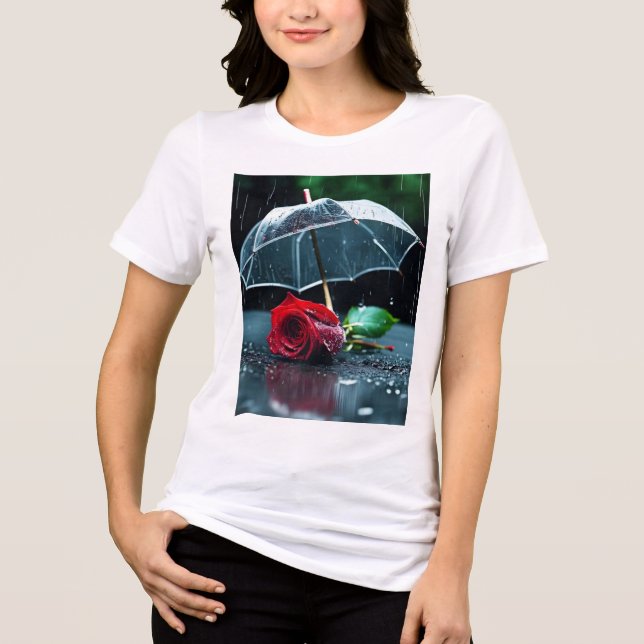 "Classic Women's Fitted Crew Neck T-Shirt" Tri-Blend Shirt (Front)