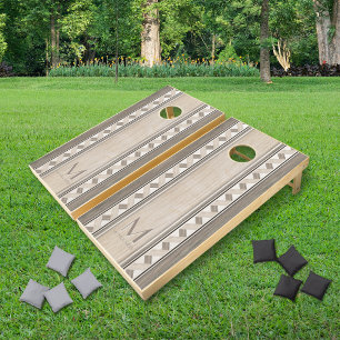 Classic Wood Hue Birch Spiral Cornhole Set