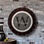Classic Wood Hue Hickory and Cedar Dart Board<br><div class="desc">The Classic Wood Hue Hickory and Cedar Dartboard makes a great family activity and is an excellent addition to your game room. Easily personalize this graphic design with your monogram.</div>