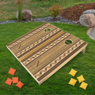 Classic Wood Hue Maple Spiral Cornhole Set