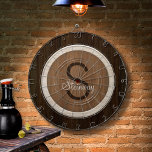 Classic Wood Hue Walnut Baywood Dart Board<br><div class="desc">The Classic Wood Hue Walnut Baywood Dartboard makes a great family activity and is an excellent addition to your game room. Easily personalize this graphic design with your monogram.</div>