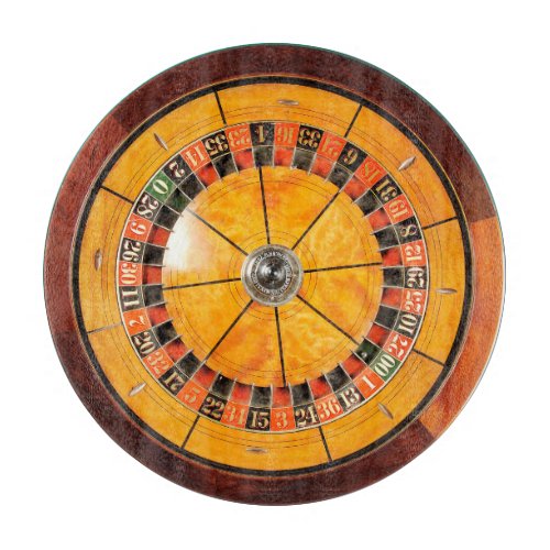 Classic Wooden Roulette Wheel Cutting Board