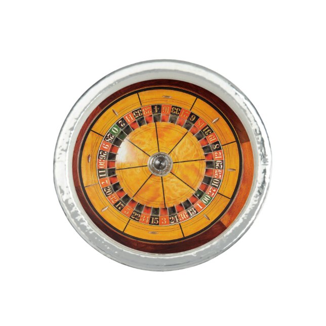 Classic Wooden Roulette Wheel Ring (Front)