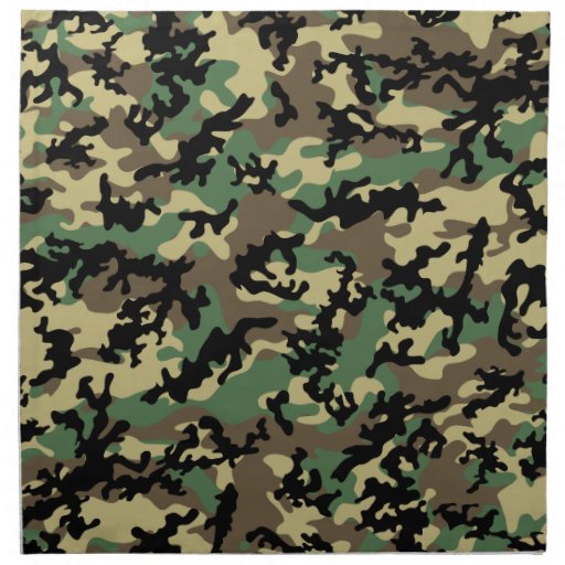 Classic Woodland Camo Napkins | Zazzle