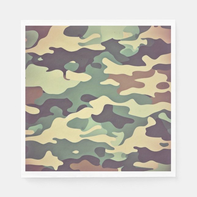 Classic Woodland Camouflage Napkins (Front)