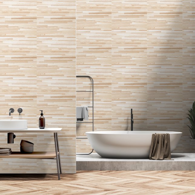 Classic woodlike wallpaper  (Bathroom)