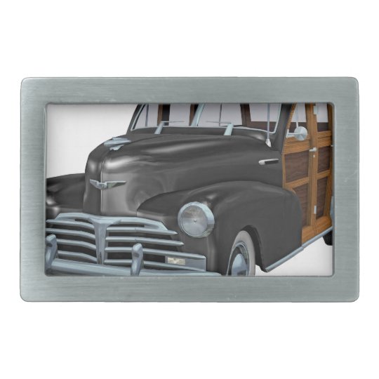 Classic Woody in Black Rectangular Belt Buckle | Zazzle.com