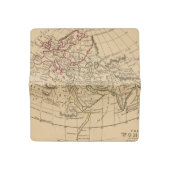 Classic World Map Checkbook Cover (Open)