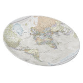 Classic World Map Dinner Plate (Right Side)