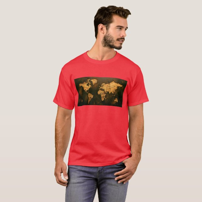Classic World Map T-Shirt (Front Full)