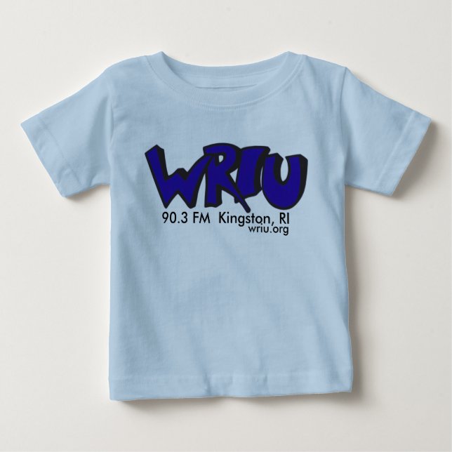 Classic WRIU Logo baby t-shirt (Blue) (Front)