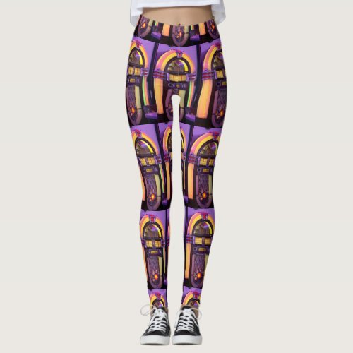 Classic Wurlitzer Jukebox Leggings