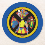 Classic X-Men | Simplified Character Art In Icon Round Paper Coaster