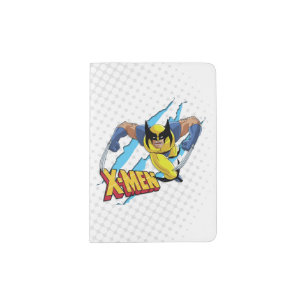 Classic X-Men Wolverine Slash Pattern Passport Holder