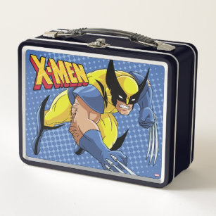 X-Men Wolverine Mutant Rations 1994 Thermos Lunch Box Light Wear