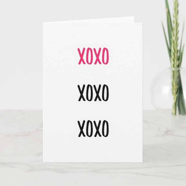 Classic Xoxo Love Card (Front)