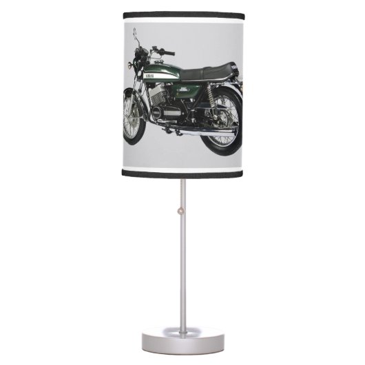 "CLASSIC YAMAHA MOTORCYCLE" TABLE LAMP (Front)