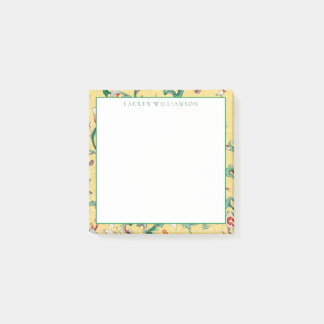 Classic Yellow and Green Chinoiserie Post-It Notes