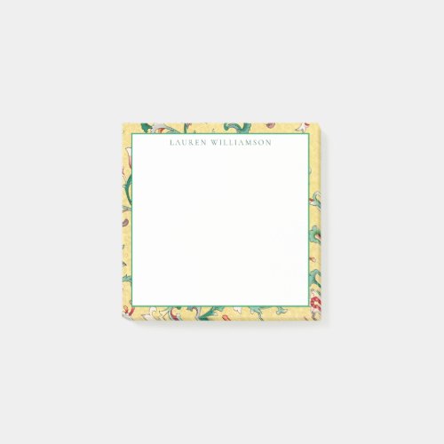 Classic Yellow and Green Chinoiserie Post_It Notes