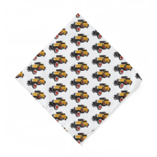 Classic yellow car 1931 bandana