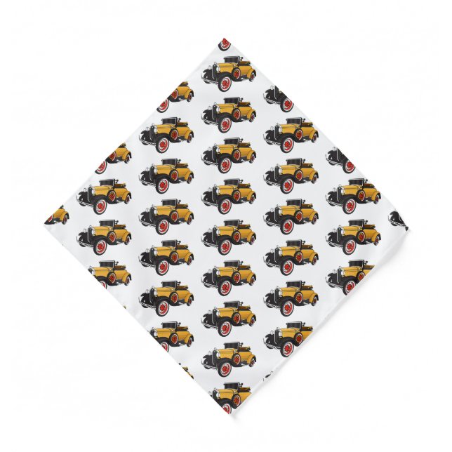 Classic yellow car 1931 bandana (Front)