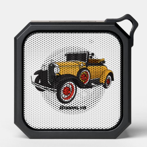 Classic yellow car 1931 bluetooth speaker