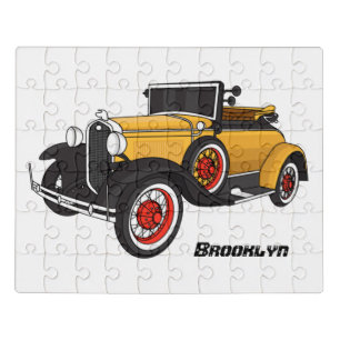 Classic yellow car 1931 jigsaw puzzle
