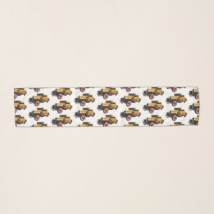Classic yellow car 1931 scarf