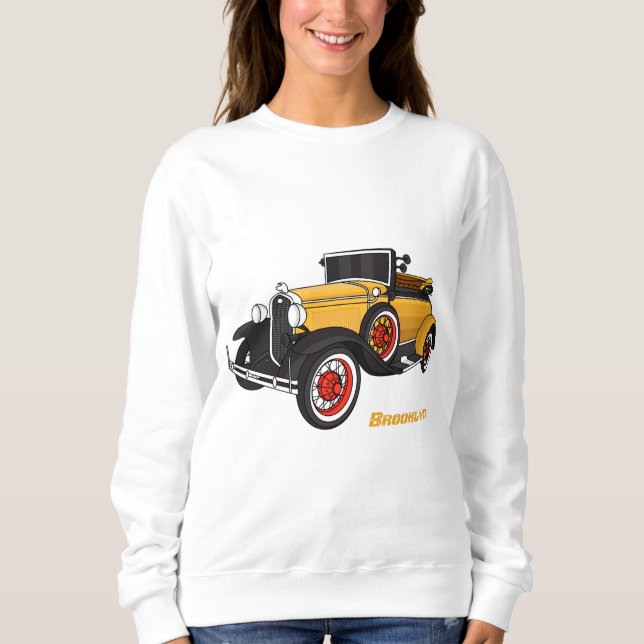 Classic yellow car 1931 sweatshirt (Front)