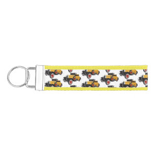 Classic yellow car 1931 wrist keychain