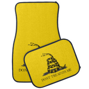 Classic Yellow Gadsden Flag Don't Tread on Me Car Floor Mat